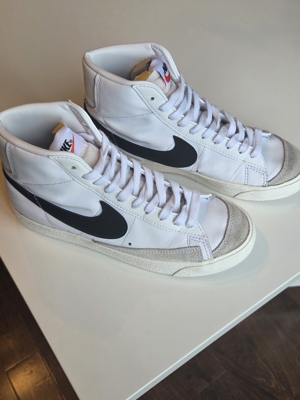 Nike White/Black High-Top Sneakers